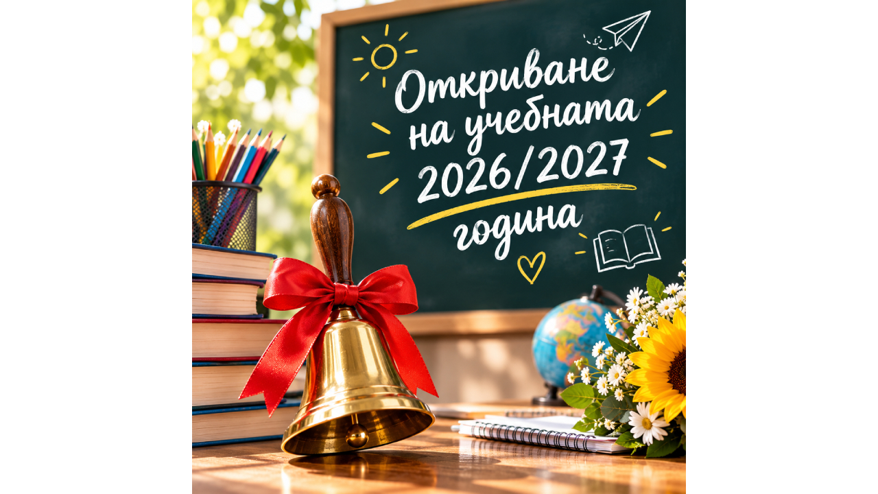 Постер за откриване на новата учебна година